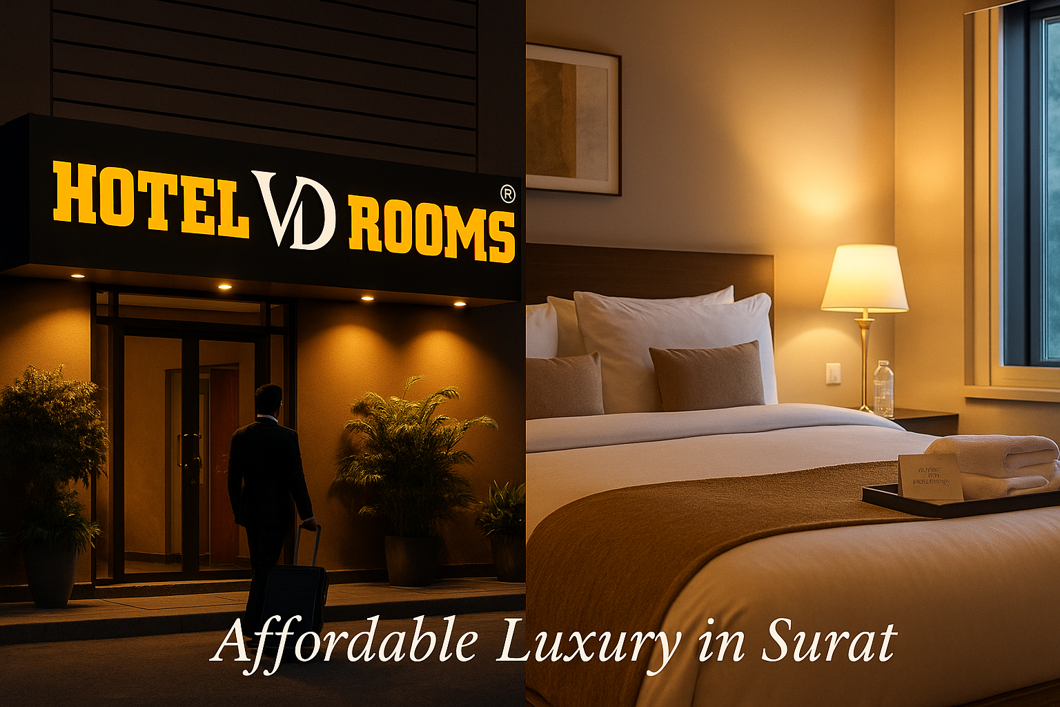 Experience Affordable Luxury Rooms in Surat at Hotel VD Rooms