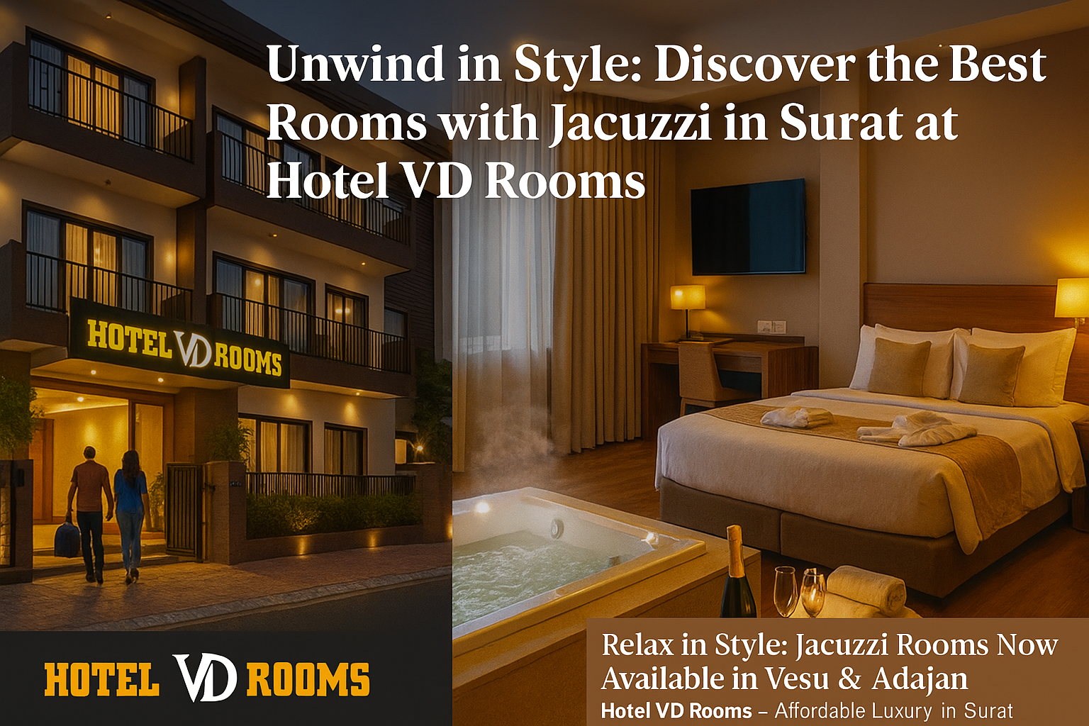 Choose Rooms with Jacuzzi in Surat at Hotel VD Rooms? Choose Rooms with Jacuzzi in Surat at Hotel VD Rooms?