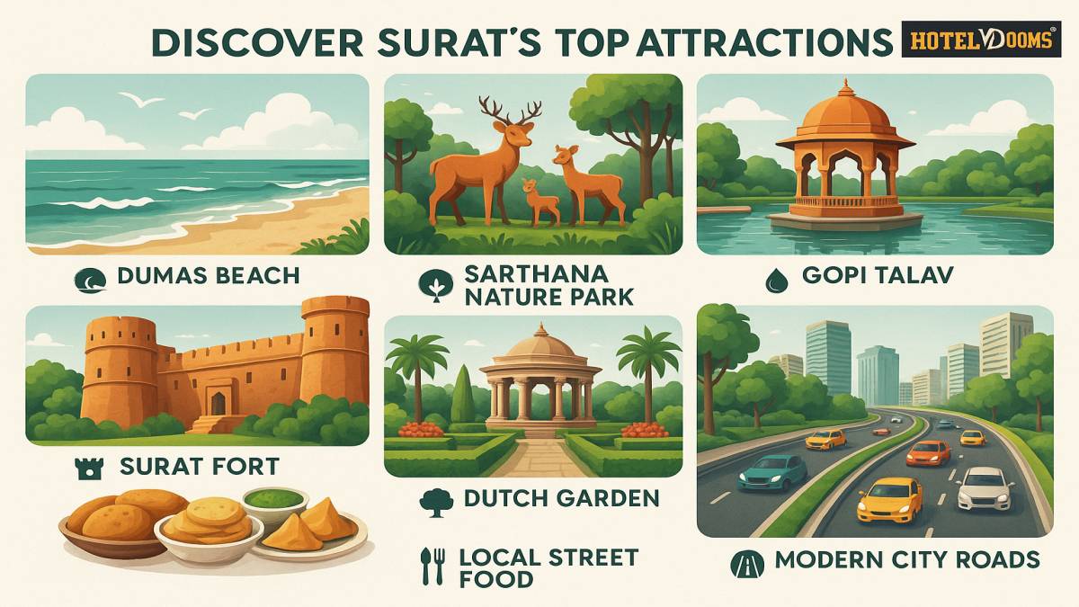 Why Hotel VD Rooms Is the Smartest Stay for Surat Sightseeing