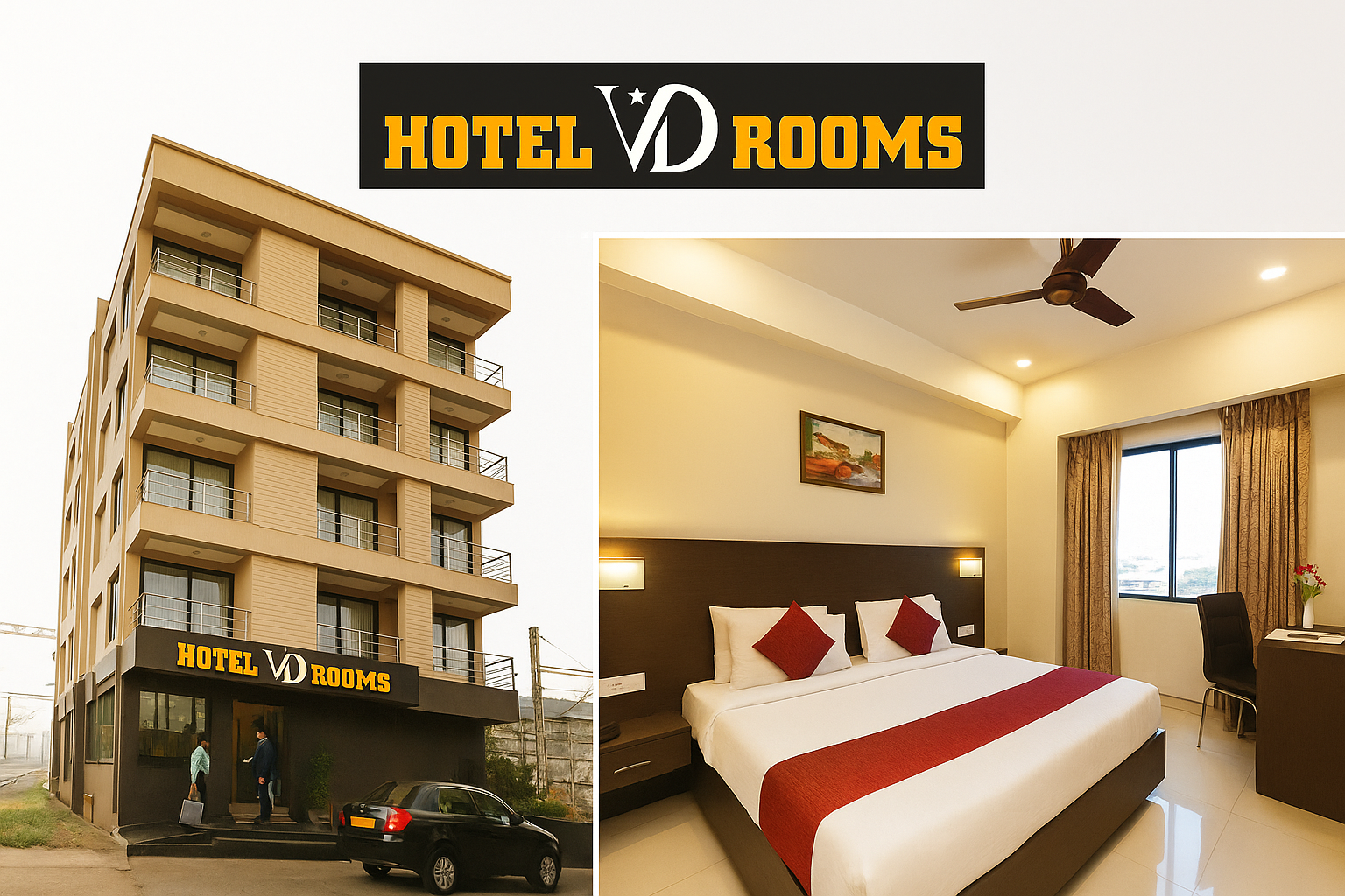 Hotel VD Rooms: Perfectly Positioned in Vesu & Adajan