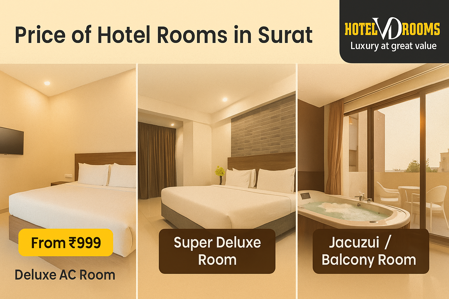 What Affects the Price of Hotel Rooms in Surat?