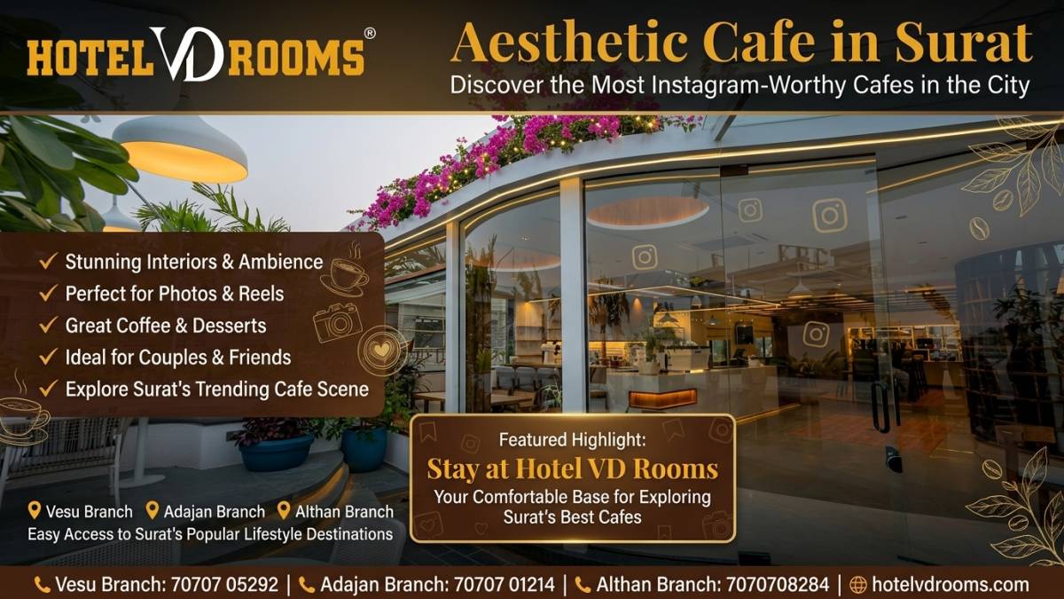 Aesthetic Cafe in Surat: Perfect for Couples and Friends Aesthetic Cafe in Surat: Perfect for Couples and Friends
