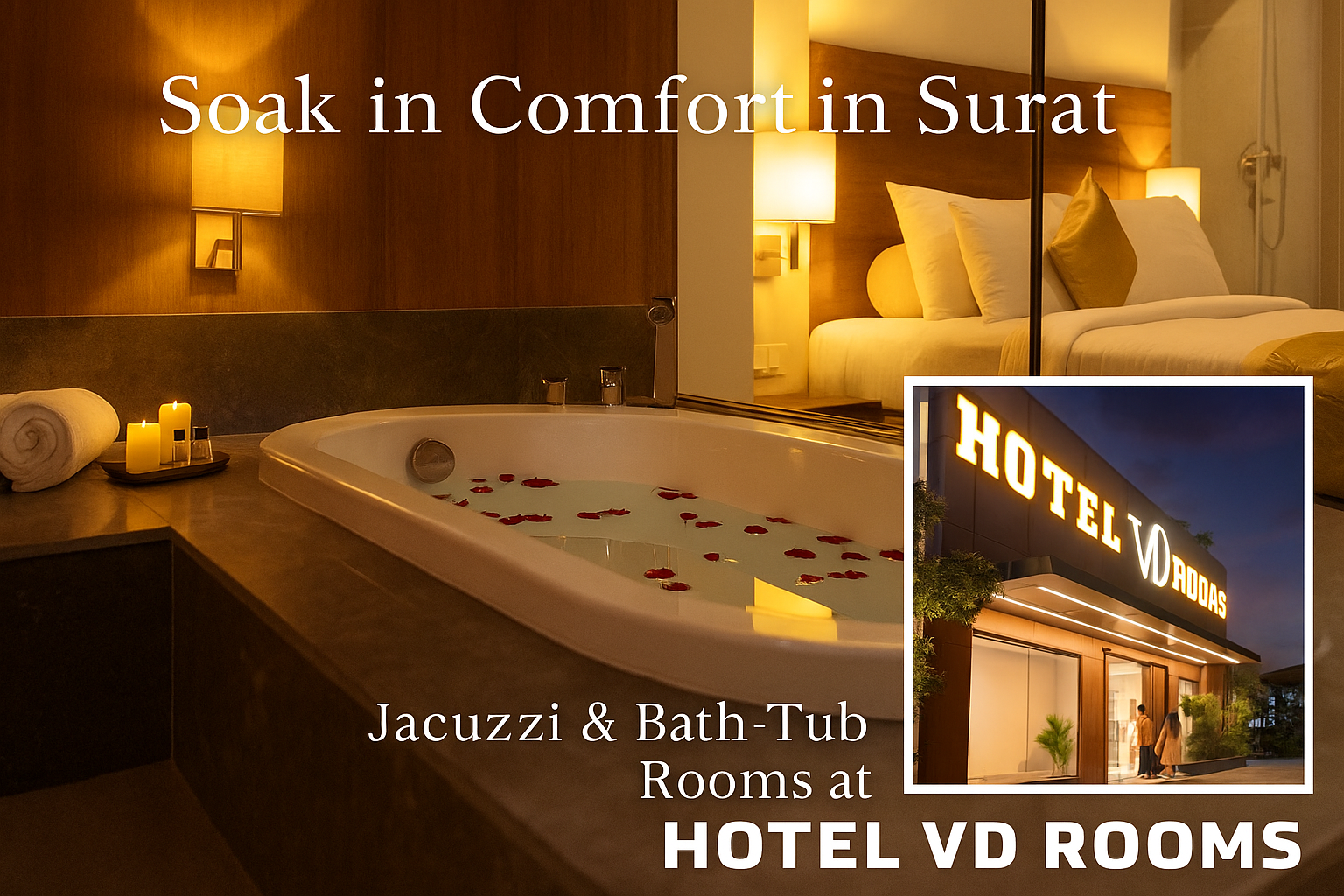 Choose Bath-Tub Rooms in Surat at Hotel VD Rooms Choose Bath-Tub Rooms in Surat at Hotel VD Rooms