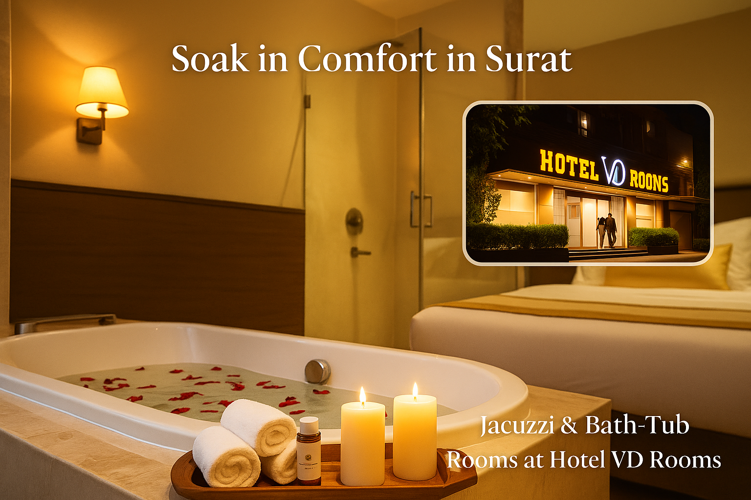 Explore Our Bath-Tub Equipped Rooms at Hotel VD Rooms Explore Our Bath-Tub Equipped Rooms at Hotel VD Rooms