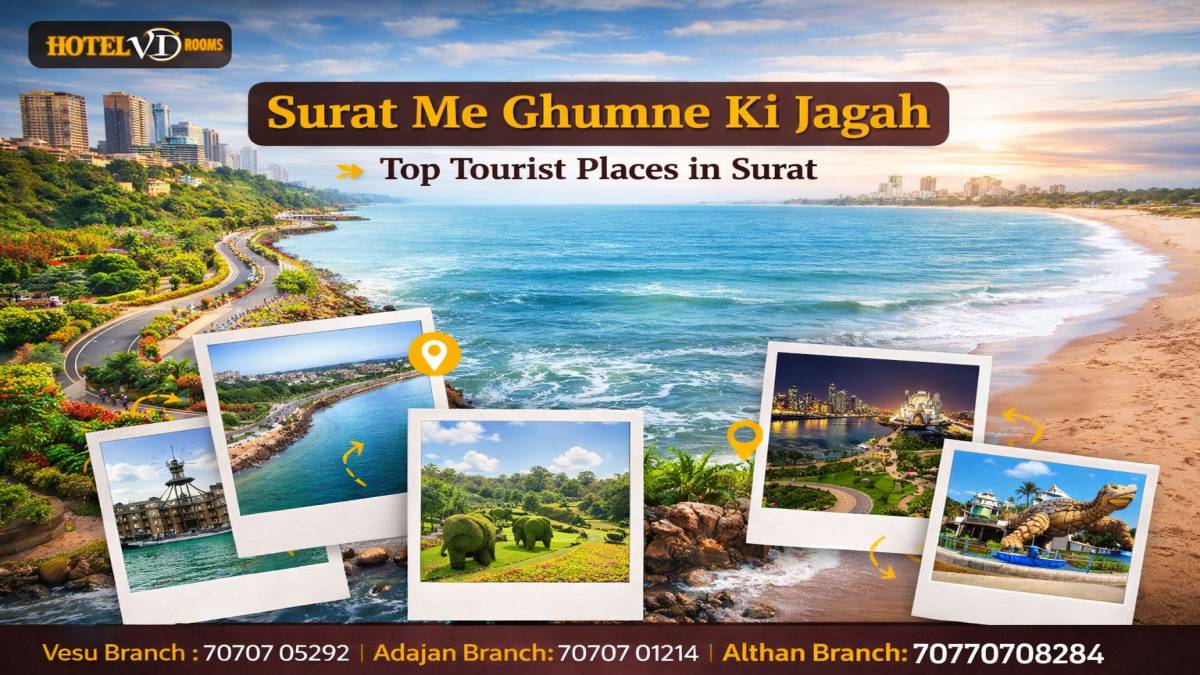 Surat Me Ghumne Ki Jagah Near Vesu, Althan & Bhimrad