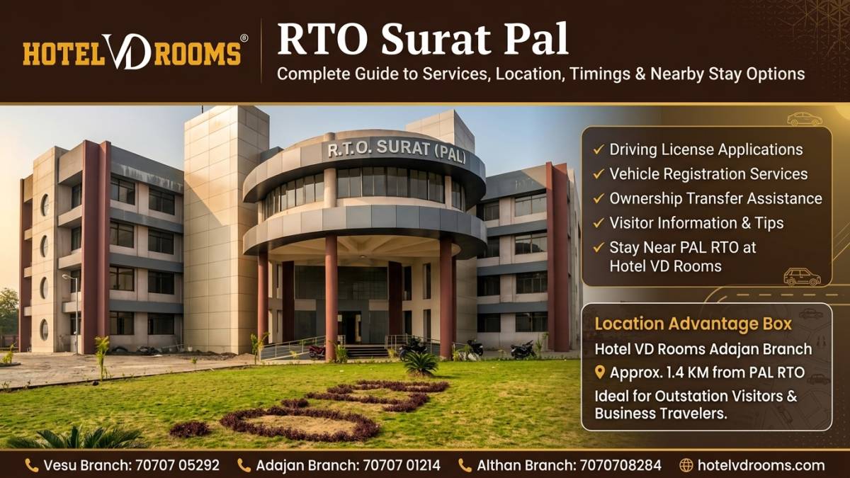 RTO Surat Pal: Complete Guide to Services, Location, Timings, and Nearby Stay Options