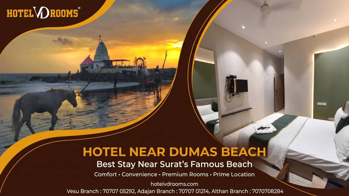 Hotel Near Dumas Beach: Best Stay Near Surat's Famous Beach at Hotel VD Rooms